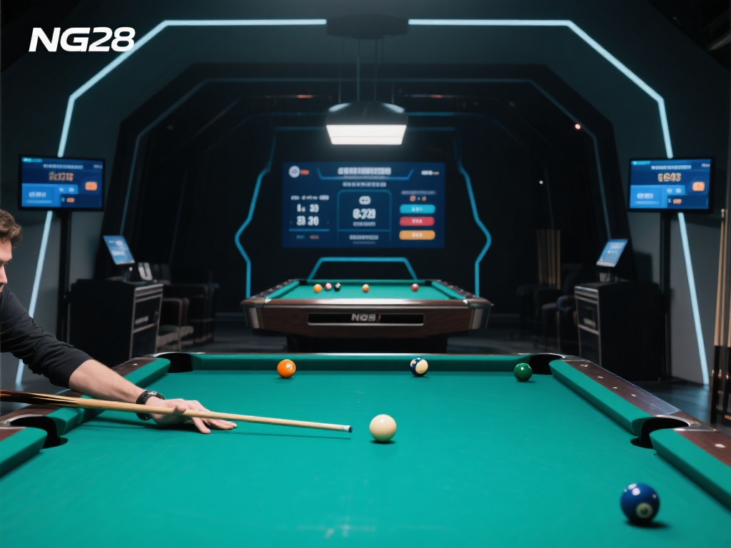 探秘NG28台球技巧与竞技攻略 与普通台球桌相比,NG28台球的核心亮点便在于其采
