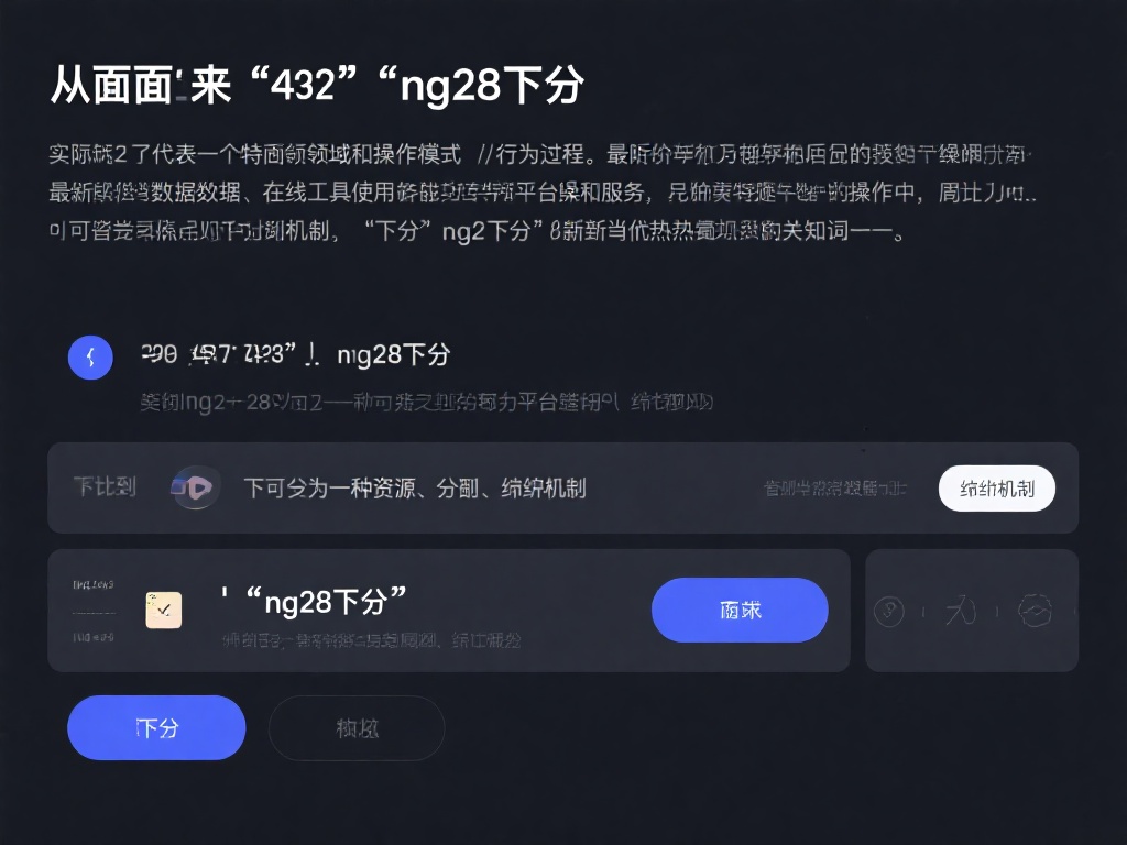 ng28下分是什么？
从表面来看，“ng28下分